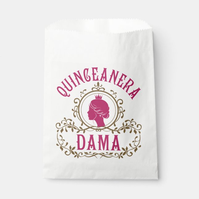 Sachets En Papier Quinceanera Dama (Devant)