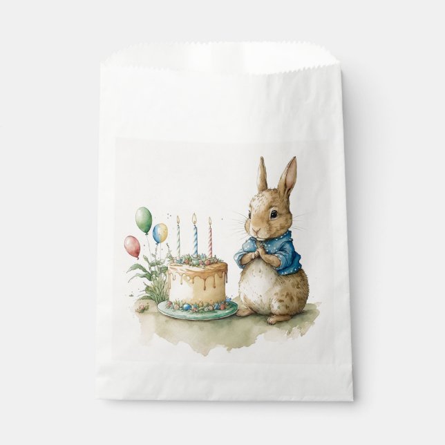 Sachets En Papier Rabbit Peter party Favoriser le sac (Devant)