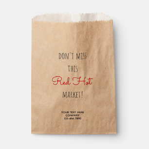 Sachets En Papier Real State Red Hot Market Vendeur Pop By