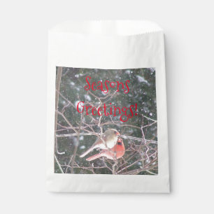 Sachets En Papier Red Cardinal Bird