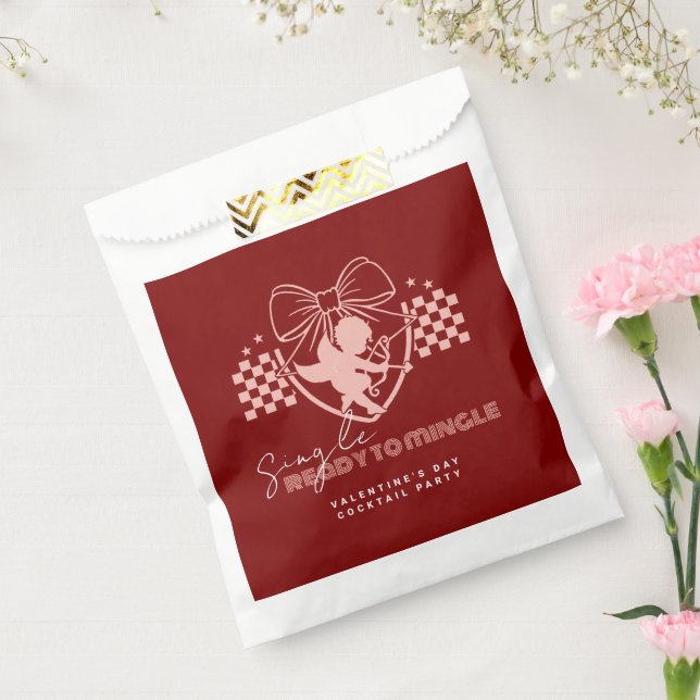 Sachets En Papier Red Cupidon Singles Saint Valentin (Scellé)