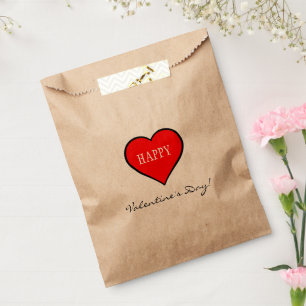 Sachets En Papier Red Heart Valentine's Day