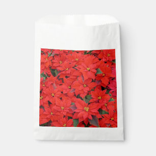 Sachets En Papier Red Poinsettias I Christmas Holiday Floral Photo