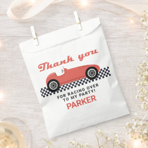 Sachets En Papier Red Race Voiture Course Anniversaire Fête Favorise