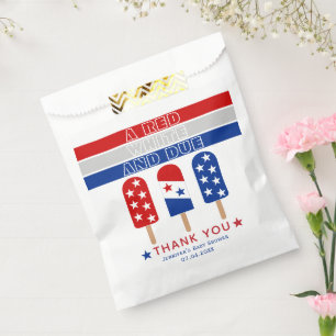 Sachets En Papier Red White 4 juillet fpopsicles baby shower