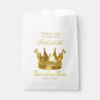 Sachets En Papier Reine de parties scintillantes de notre