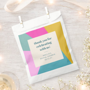 Sachets En Papier Remerciement de Mariage Personnalisé et Coloré pou