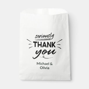 Sachets En Papier Remerciement de mariage simple minimaliste moderne