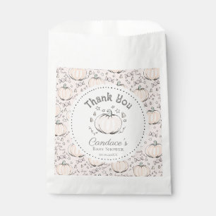 Sachets En Papier Remerciements pour la Baby Shower d'automne de la 