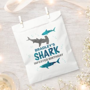 Sachets En Papier Requin infesté n'importe quel âge fête d'anniversa