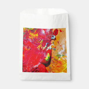 Sachets En Papier Résumé de la palette d'artiste joyeuse