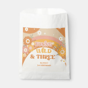 Sachets En Papier Retro super jeune sauvage et trois prennent plaisi