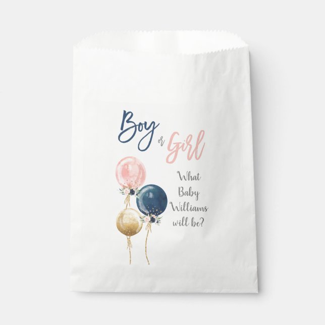 Sachets En Papier Révélation de genre (Devant)