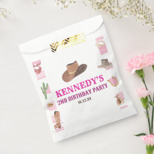 Sachets En Papier Rodeo Cowgirl Western Wild West fête d'anniversair
