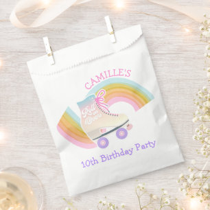Sachets En Papier Roller Skating Girl Fête d'anniversaire