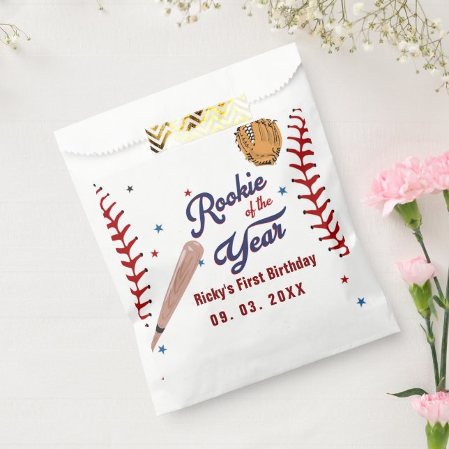 Sachets En Papier Rookie de baseball de l'année Baseball 1er anniver (Scellé)