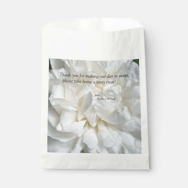 Sachets En Papier Rose anglais blanc (Devant)