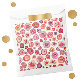 Sachets En Papier Rose floral Abstrait
