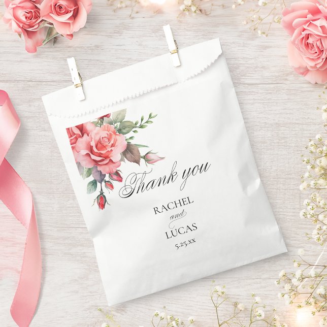 Sachets En Papier Roses roses roses roses romantiques (Créateur téléchargé)