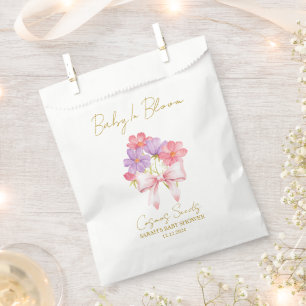 Sachets En Papier Ruban Sachet de graines de cosmos pour cadeau de