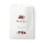 Russe Blush Bourgogne Floral Merci Mariage