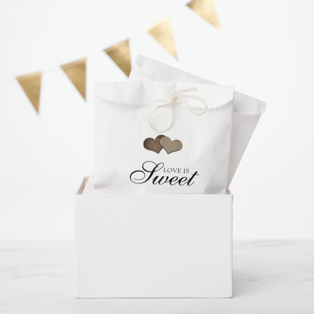 Sachets En Papier Rustic Country Love is Sweet Mariage (Fête)