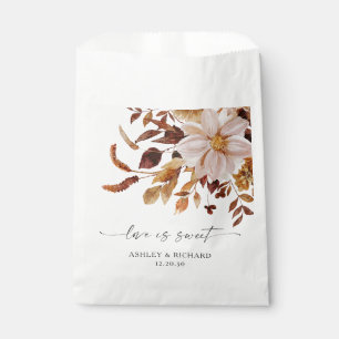 Sachets En Papier Rustic Fall quitte Mariage