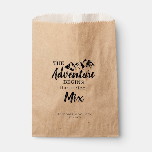 Sachets En Papier Rustic Mountain Adventure commence le traitement M (Devant)