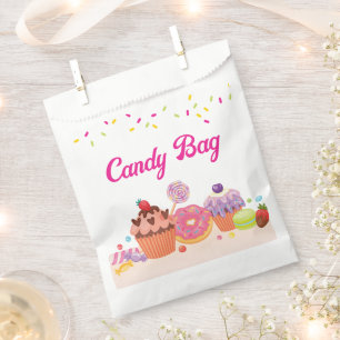 Sachets En Papier Sac à bonbons amusant pour Faveurs, Boutiques et B