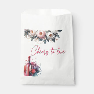 Sachets En Papier Sac à faveur de douche de mariage à Cheers to Love