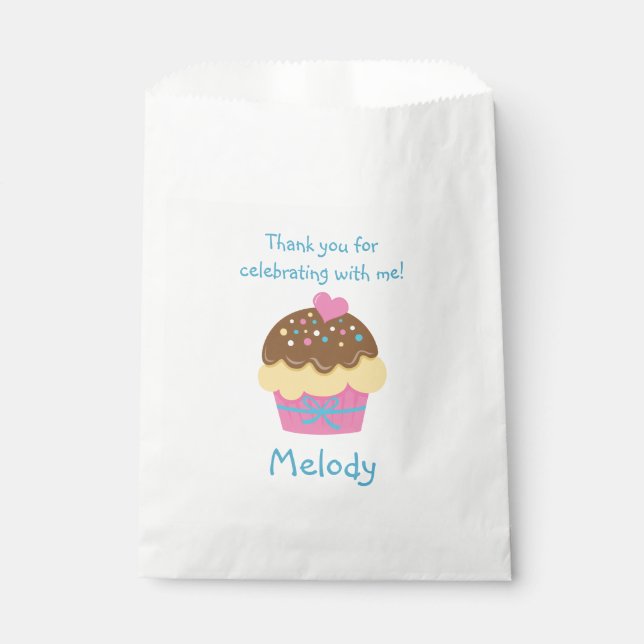Sachets En Papier Sac à gâteau personnalisé pour les enfants (Devant)