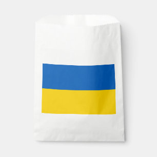 Sachets En Papier Sac à goûter avec drapeau de l'Ukraine patriotique