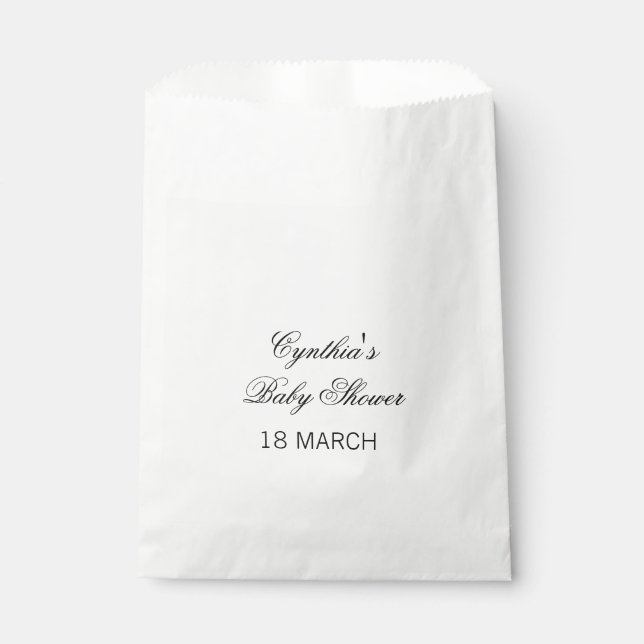 Sachets En Papier Sac baby shower Faveur - Sac de traitement (Devant)