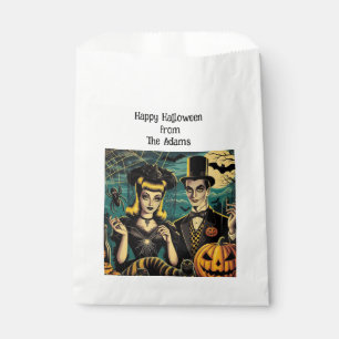 Sachets En Papier Sac cadeau d'Halloween Retro Sympa Vintage Comic S