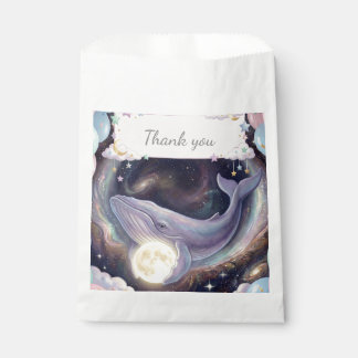 Sachets En Papier Sac Cadeau « Merci » Lune Céleste
