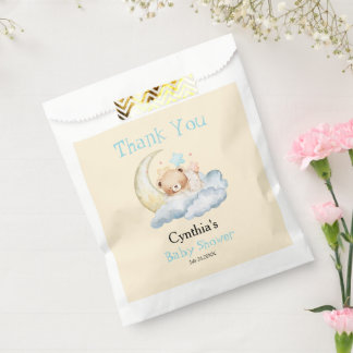 Sachets En Papier Sac cadeau ourson rêve doux pour fête de naissance