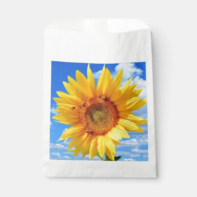 Sachets En Papier Sac cadeau Tournesol (Devant)