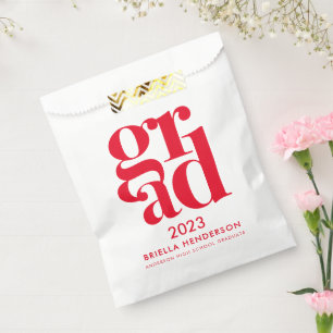 Sachets En Papier Sac de faveur de fête de remise de diplôme moderne