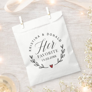 Sachets En Papier Sac de Faveur de Mariage Son Préféré