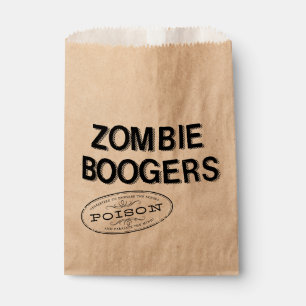 Sachets En Papier Sac de favoris pour les boogers Zombie