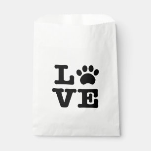 Sachets En Papier Sac de préférence pour Empreinte de patte d'amou