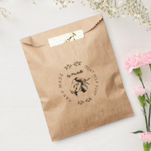 Sachets En Papier Sac de produit monogramme de savon de lait de chèv