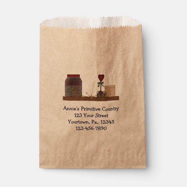 Sachets En Papier Sac de produit Primitifs Pays (Devant)