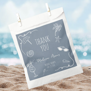 Sachets En Papier Sac de remerciement de douche de mariée Beach Dood