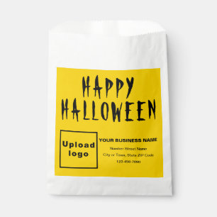 Sachets En Papier Sac en papier Arrière - plan jaune Halloween