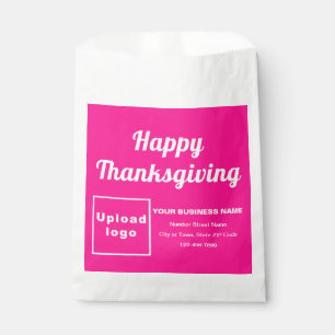 Sachets En Papier Sac en papier Arrière - plan rose Thanksgiving Bus