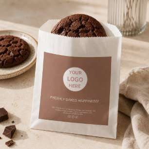 Sachets En Papier Sac en papier de boulangerie avec logo personnalis