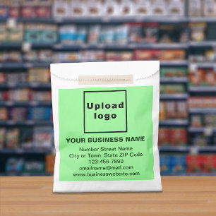Sachets En Papier Sac en papier de marque verte légère