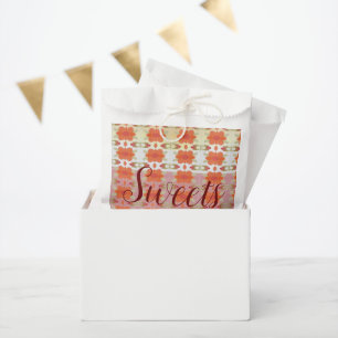 Sachets En Papier Sac En Papier Floral Rouge Orange Et Profond