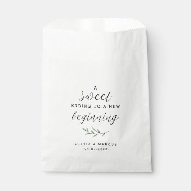 Sachets En Papier Sac Faveur Mariage Dessert (Devant)